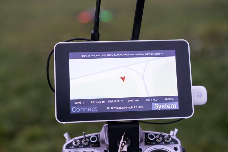 HyraCom Ground Unit connected to FrSky Taranis X9D+